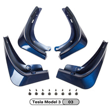 Load image into Gallery viewer, ABS Mud Flaps For Tesla Model 3 2021 Accessories Guard Fender Front Rear Wheel Mudguard Carbon Fiber Splash Guards Fender
