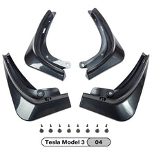 Load image into Gallery viewer, ABS Mud Flaps For Tesla Model 3 2021 Accessories Guard Fender Front Rear Wheel Mudguard Carbon Fiber Splash Guards Fender

