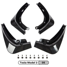Load image into Gallery viewer, ABS Mud Flaps For Tesla Model 3 2021 Accessories Guard Fender Front Rear Wheel Mudguard Carbon Fiber Splash Guards Fender
