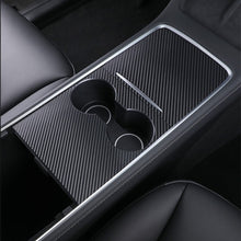 Load image into Gallery viewer, Car Central Control Carbon Fiber Panel Protective Stickers Patch For Tesla Model 3 Model Y Car Accessories Interior Film 2022
