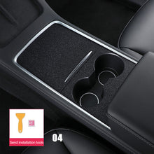 Load image into Gallery viewer, Car Central Control Carbon Fiber Panel Protective Stickers Patch For Tesla Model 3 Model Y Car Accessories Interior Film 2022
