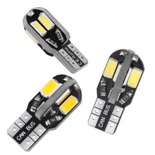 Load image into Gallery viewer, 10pcs W5W T10 Led Canbus Car Interior Bulb Canbus 5730 8SMD For Car Lamps Dome Light Auto Wedge Side License Plate Led Lamp
