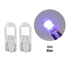 Load image into Gallery viewer, 2Pcs Super Bright T10 LED BULB W5W Sapphire COB Drive-Free led wedge bulb Dome Reading Lamp Bulb Super Bright 12V Car Bulb 6000K

