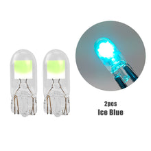 Load image into Gallery viewer, 2Pcs Super Bright T10 LED BULB W5W Sapphire COB Drive-Free led wedge bulb Dome Reading Lamp Bulb Super Bright 12V Car Bulb 6000K
