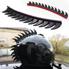 Load image into Gallery viewer, Reflective Motocross Mohawk Biker Helmet Mohawks Spikes Cockscomb Dirt Biker Motorcycle Helmet Mohawk Sticker Helmet Decoration
