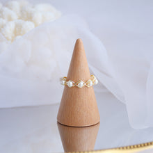 Load image into Gallery viewer, Fashion Personalized Adjustable Rings Multi Beaded Alloy Imitation Freshwater Pearls Ring Creative Simple Women Body Jewelry
