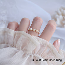 Load image into Gallery viewer, Fashion Personalized Adjustable Rings Multi Beaded Alloy Imitation Freshwater Pearls Ring Creative Simple Women Body Jewelry
