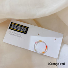 Load image into Gallery viewer, Fashion Colourful Resin Acrylic Rings for Women Geometric Round Rings Girl Transparent Round Ring Versatile Jewelry Gifts
