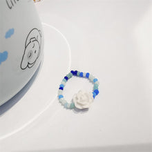 Load image into Gallery viewer, Fashion Resin Summer Flower Butterfly Index Finger Ring Rice Beads Colorful Handmade Beaded Ring Women Jewelry Gifts
