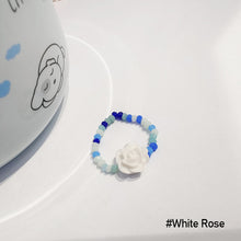 Load image into Gallery viewer, Fashion Resin Summer Flower Butterfly Index Finger Ring Rice Beads Colorful Handmade Beaded Ring Women Jewelry Gifts
