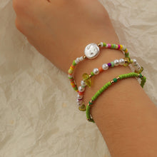 Load image into Gallery viewer, 3pcs/set Fashion Mixed Color Beaded Bracelet Irregular Imitation Crystal Rice Beads Gravel Bracelet Women Jewelry Gifts

