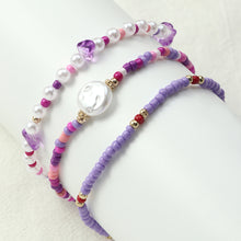 Load image into Gallery viewer, 3pcs/set Fashion Mixed Color Beaded Bracelet Irregular Imitation Crystal Rice Beads Gravel Bracelet Women Jewelry Gifts
