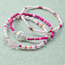 Load image into Gallery viewer, 3pcs/set Fashion Mixed Color Beaded Bracelet Irregular Imitation Crystal Rice Beads Gravel Bracelet Women Jewelry Gifts

