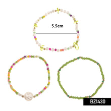 Load image into Gallery viewer, 3pcs/set Fashion Mixed Color Beaded Bracelet Irregular Imitation Crystal Rice Beads Gravel Bracelet Women Jewelry Gifts
