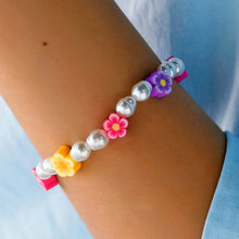 Load image into Gallery viewer, Fashion Mixed Color Beaded Bracelet Flower Imitation Pearl Soft Pottery Rice Beads Colorful Bracelet Women Jewelry Gifts
