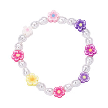 Load image into Gallery viewer, Fashion Mixed Color Beaded Bracelet Flower Imitation Pearl Soft Pottery Rice Beads Colorful Bracelet Women Jewelry Gifts
