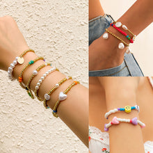 Load image into Gallery viewer, Fashion Summer Bohemia Colorful Rice Beads Bracelet Set Contrast Beaded Braided Bracelet Set Women Jewelry Accessories
