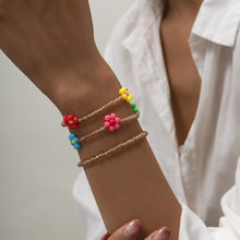 Load image into Gallery viewer, Fashion Summer Bohemia Colorful Rice Beads Bracelet Set Contrast Beaded Braided Bracelet Set Women Jewelry Accessories
