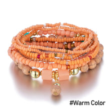 Load image into Gallery viewer, Fashion Boho Multilayer Bracelet Bohemia Style Summer Rice Beads Wristband Creative Turquoise Beaded Women Bracelet Jewelry

