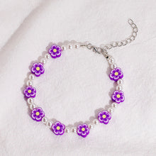 Load image into Gallery viewer, Simple Fashion Imitation Pearl Soft Pottery Bracelet Colorful Flower Bracelet Bohemian Lemon Avocado Hand Beaded Women Jewelry
