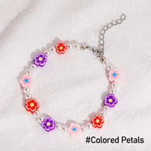 Load image into Gallery viewer, Simple Fashion Imitation Pearl Soft Pottery Bracelet Colorful Flower Bracelet Bohemian Lemon Avocado Hand Beaded Women Jewelry
