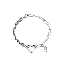 Load image into Gallery viewer, Fashion Stainless Steel Couple Bracelets Magnetism Romantic Heart Charm Creative Chain Bracelets Jewelry Gift For Women Men
