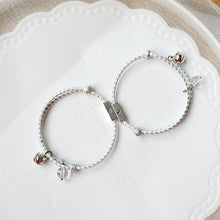 Load image into Gallery viewer, 2Pcs/pair Fashion Stainless Steel Couple Bracelets Magnetism Bell Star Creative Chain Bracelets Jewelry Gift for Women Men
