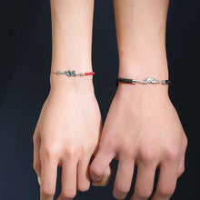 Load image into Gallery viewer, Fashion Mountains and Seas Couple Bracelets Charm Black Rope Romantic Creative Chain Bracelets Jewelry Gift for Women Men
