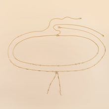 Load image into Gallery viewer, Vintage Summer Sexy Double Layer Waist Chain Thin Link Female Body Chain Waist Chain Belt Streetwear Women Fashion Body Jewelry
