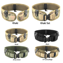 Load image into Gallery viewer, Multifunction Military Tactical Belt Nylon Airsoft Molle Belt Army Training Soft Padded Combat Hunting Battle Waist Belt
