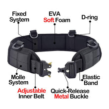 Load image into Gallery viewer, Multifunction MOLLE Tactical Battle Belt Hunting Set Belt Military Inner Waist Belt With Phone Tool Bag For CS Shooting
