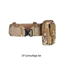 Load image into Gallery viewer, Multifunction MOLLE Tactical Battle Belt Hunting Set Belt Military Inner Waist Belt With Phone Tool Bag For CS Shooting
