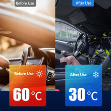 Load image into Gallery viewer, Car Windshield Sunshade Umbrella Type Sun Shade For Car Window Summer Sun Protection Heat Insulation Cloth For Car Front Shading
