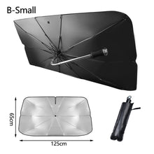 Load image into Gallery viewer, Car Windshield Sunshade Umbrella Type Sun Shade For Car Window Summer Sun Protection Heat Insulation Cloth For Car Front Shading
