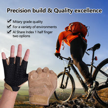 Load image into Gallery viewer, Tactical Gloves Military Army Shooting Paintball Airsoft Bicycle Motorcross Combat Hard Knuckle Fingerless Gloves
