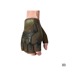 Load image into Gallery viewer, Tactical Gloves Military Army Shooting Paintball Airsoft Bicycle Motorcross Combat Hard Knuckle Fingerless Gloves
