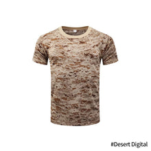 Load image into Gallery viewer, Tactical Camouflage Shirt Short Sleeve Men's Quick Dry Combat T-Shirt Military Army T Shirt Camo Outdoor Hunting Hiking Shirts
