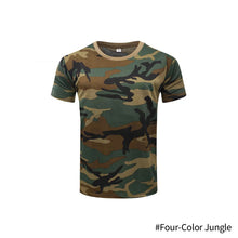 Load image into Gallery viewer, Tactical Camouflage Shirt Short Sleeve Men's Quick Dry Combat T-Shirt Military Army T Shirt Camo Outdoor Hunting Hiking Shirts

