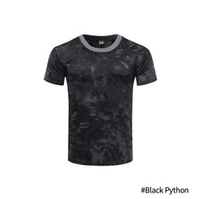 Load image into Gallery viewer, Tactical Camouflage Shirt Short Sleeve Men's Quick Dry Combat T-Shirt Military Army T Shirt Camo Outdoor Hunting Hiking Shirts
