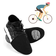 Load image into Gallery viewer, 1Pair Cycling Overshoes Mountain Road Bike Shoes Cover Half Palm Toe Lock Windproof Bicycle Protector Boot Case
