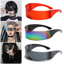 Load image into Gallery viewer, One Piece Glasses Sunglasses Cycling Glasses Headband Glasses Large Mirror Fashion Party Cool Multiple Colour
