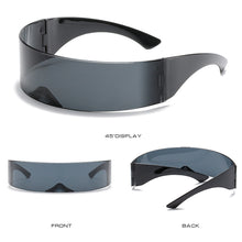 Load image into Gallery viewer, One Piece Glasses Sunglasses Cycling Glasses Headband Glasses Large Mirror Fashion Party Cool Multiple Colour
