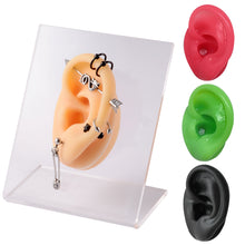 Load image into Gallery viewer, 1 Pcs Silicone Ear Model Professional Practice Piercing Tools Earring Ear Stud Display Tools Can Be Reused Body Jewelry
