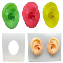Load image into Gallery viewer, 1 Pcs Silicone Ear Model Professional Practice Piercing Tools Earring Ear Stud Display Tools Can Be Reused Body Jewelry
