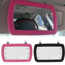 Load image into Gallery viewer, 17x11cm Car Interior Mirror Touch Switch LED Makeup Mirror Sun Visor High Clear Interior HD Mirror
