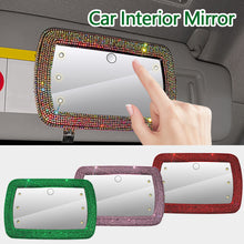 Load image into Gallery viewer, Car Sun Visor Makeup Mirror with LED Light Fill Light Beauty Mirror Car Decor With Bling Assessoires for Girls
