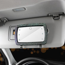 Load image into Gallery viewer, Car Sun Visor Makeup Mirror with LED Light Fill Light Beauty Mirror Car Decor With Bling Assessoires for Girls

