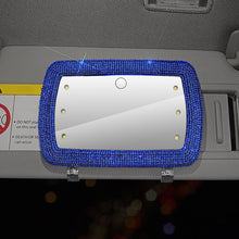 Load image into Gallery viewer, Car Sun Visor Makeup Mirror with LED Light Fill Light Beauty Mirror Car Decor With Bling Assessoires for Girls
