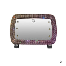 Load image into Gallery viewer, Car Sun Visor Makeup Mirror with LED Light Fill Light Beauty Mirror Car Decor With Bling Assessoires for Girls
