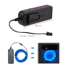 Load image into Gallery viewer, Car Led Strip Light Flexible Neon Light EL Wire Driver Inverter USB Car Ciggrette Plug Adapter Controller
